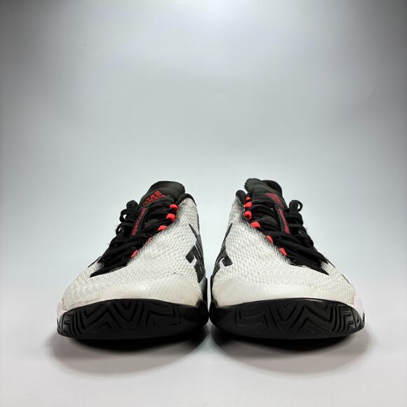 Adidas Barricade White Black Lace Up Tennis Shoes Sneakers GW2964 Men's Size 7 - Picture 2 of 10